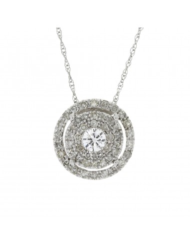 .50ct Diamond Circle of Love Pendant 14KT White Gold suggérées chez