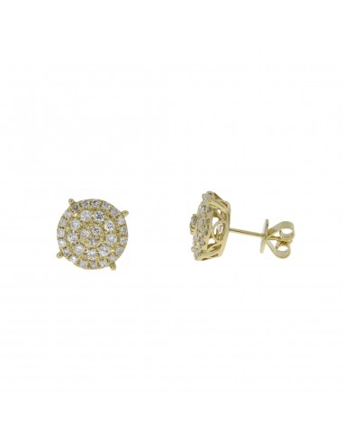 Natural .90ct Diamond Earrings 14KT Yellow Gold Comment ça marche