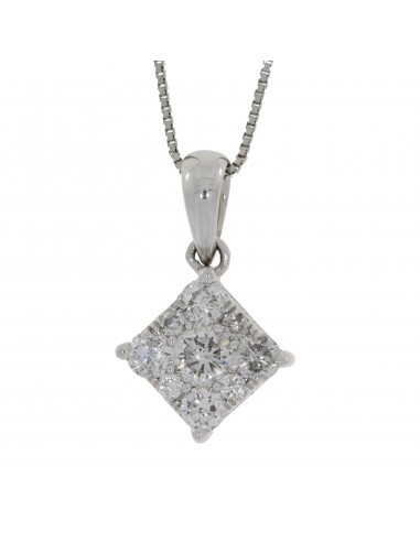 Genuine .50ct Diamond Fashion Pendants 10KT White Gold destockage