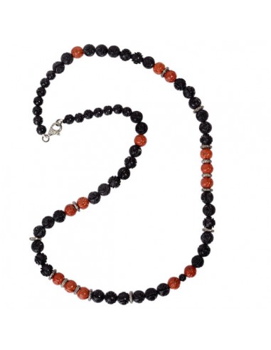 Gemstone Carving Beaded Necklace Diamond 925 Sterling Silver Jewelry ou a consommer sur place