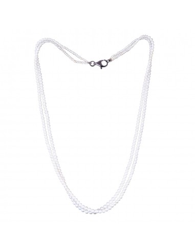 Natural Pearl Beaded Necklace 925 Sterling Silver Handmade Jewelry Gift Les êtres humains sont 