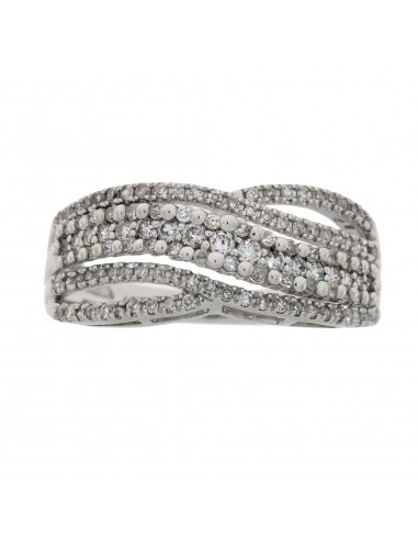 .50ct Diamond Fashion band rings 10KT White Gold offre 