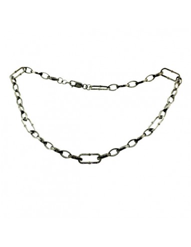 925 Sterling Silver Handmade Chain Necklace Jewelry de France