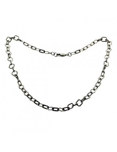 925 Sterling Silver Chain Necklace Vintage Jewelry pas chere