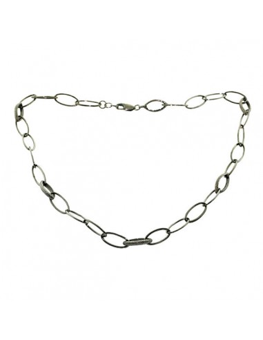 grms Sterling Silver Link Chain Necklace Fashionable Jewelry soldes