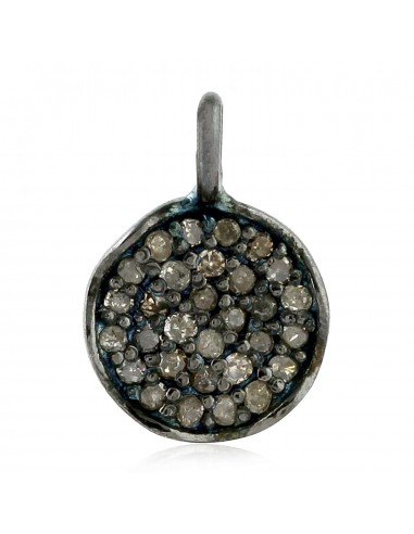 Pave Diamond 925 Sterling Silver Charm Pendant Handmade Jewelry suggérées chez