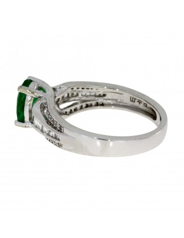 Genuine 1.33ct Emerald Diamond Ring 10KT White Gold de la marque