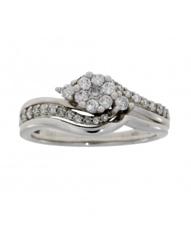 .50ct Diamond Engagement Ring Set 10KT White Gold 2 - 3 jours ouvrés.