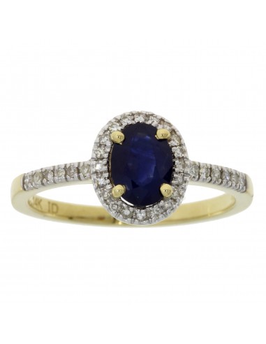 Natural 1.14ct Sapphire Diamond Ring 14KT Yellow Gold s'inspire de l'anatomie humaine