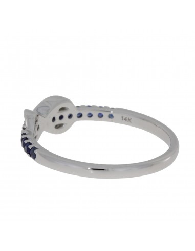 .25ct Sapphire stackable band set 14KT White Gold ou a consommer sur place