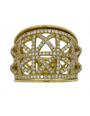 1.30ct Diamond Fashion band rings 18KT Yellow Gold Jusqu'à 80% De Réduction