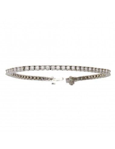 Natural 1.25ct Diamond Tennis Bracelet 14KT White Gold en ligne des produits 