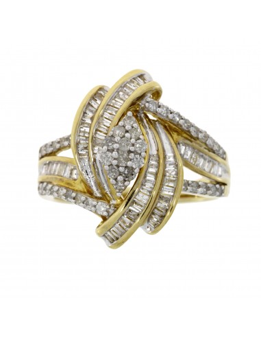 Genuine .75ct Diamond Ring 10KT Yellow Gold sur le site 