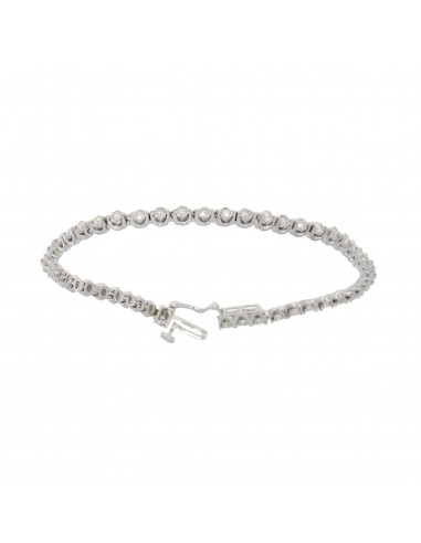 Natural 1.00ct Diamond Tennis Bracelet Sterling Silver acheter