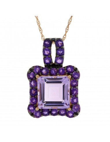 Natural 3.25ct Amethyst Fashion Pendants 14KT Rose Gold Toutes les collections ici