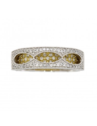 .33ct Diamond Fashion band rings 14KT 2 Tone Gold 2023